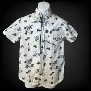 Eighty Eight Men’s Short Sleeve Casual Button Down Shirt Size Small